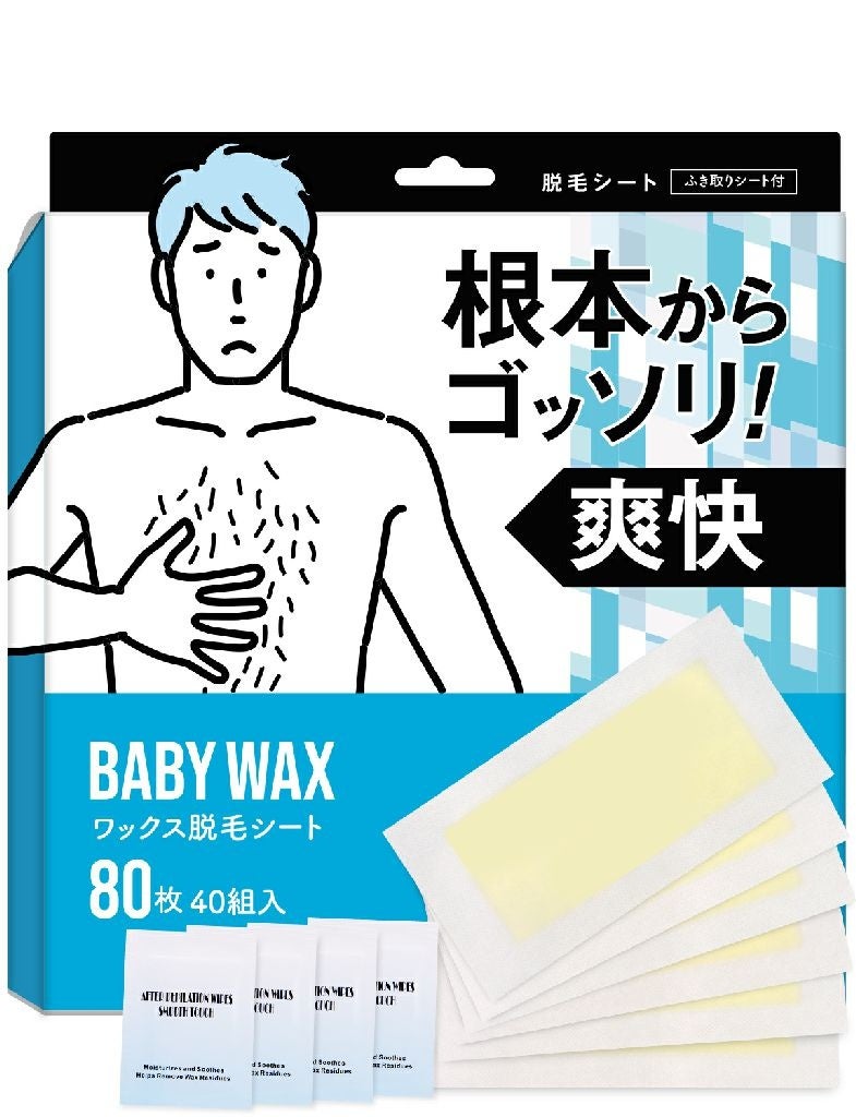 【累計売上個数25万個のBABY WAX】根本からゴッソリ！ワックス脱毛シートが6月12日（月）に新発売！のサブ画像2